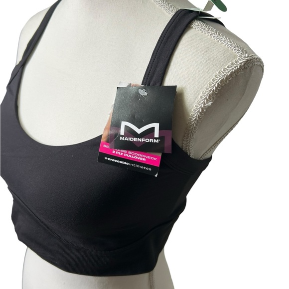 MAIDENFORM womens seamless crop tank pullover wirefree bra DM2315  NWT - Picture 3 of 8
